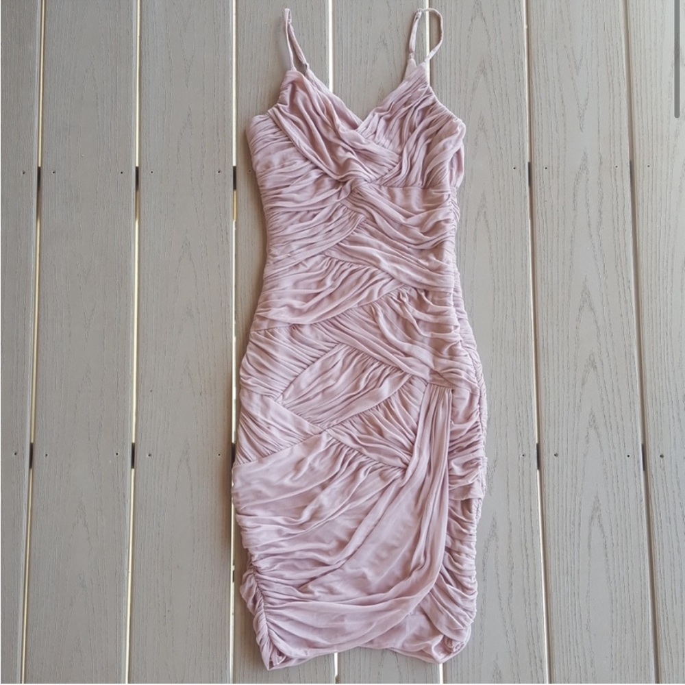 NEW Halston Heritage Body-con Dress Size XS Blush